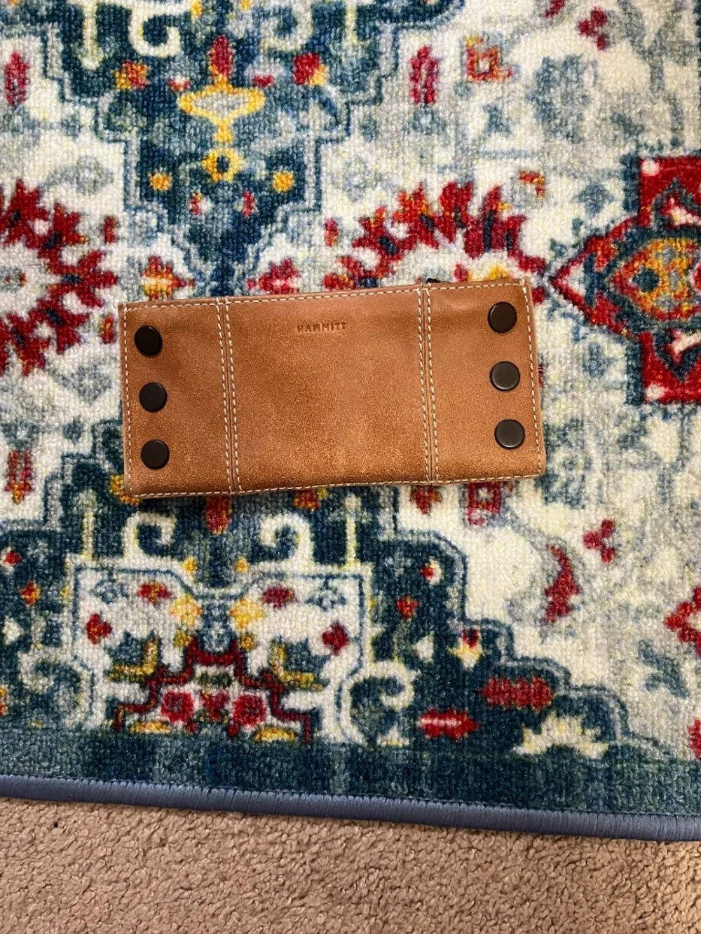 Hammitt 110 North Bifold Wallet | Hermosa Saddle/Gunmetal